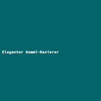 Eleganter Gummi-Rasierer
