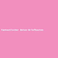 Fantastischer Beton-Briefkasten