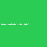 Aerodynamische Leder-Gabel