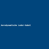 Aerodynamische Leder-Gabel