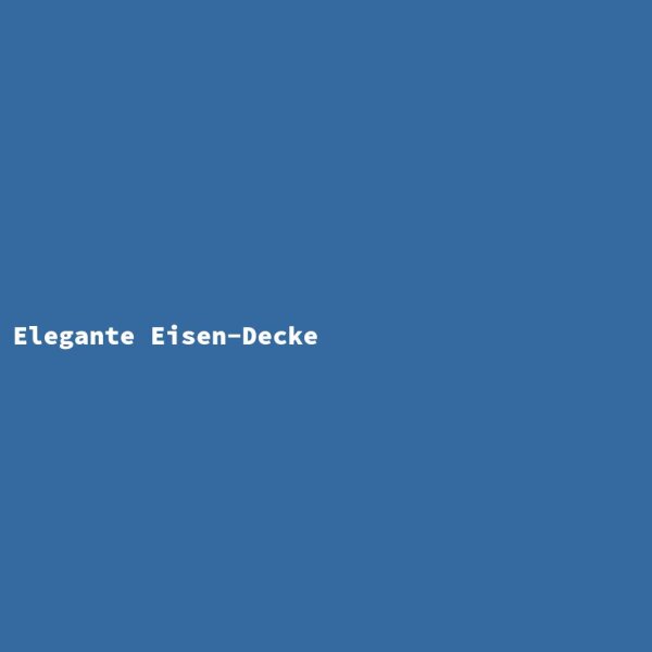 Elegante Eisen-Decke