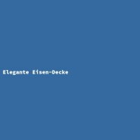 Elegante Eisen-Decke