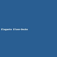Elegante Eisen-Decke