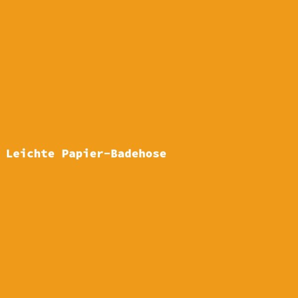 Leichte Papier-Badehose