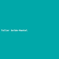 Toller Seide-Mantel