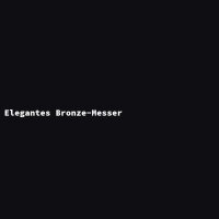 Elegantes Bronze-Messer