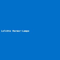 Leichte Marmor-Lampe