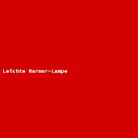 Leichte Marmor-Lampe