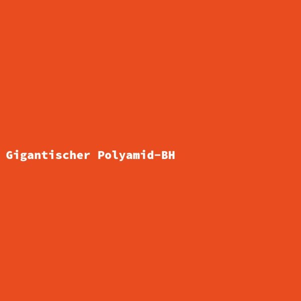 Gigantischer Polyamid-BH