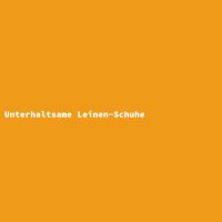 Unterhaltsame Leinen-Schuhe