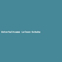 Unterhaltsame Leinen-Schuhe
