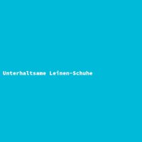 Unterhaltsame Leinen-Schuhe