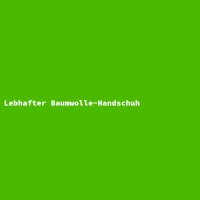 Lebhafter Baumwolle-Handschuh