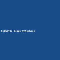 Lebhafte Seide-Unterhose