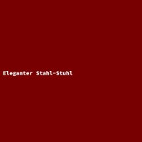 Eleganter Stahl-Stuhl