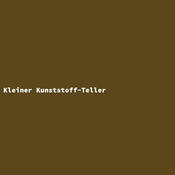 Kleiner Kunststoff-Teller