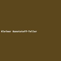 Kleiner Kunststoff-Teller