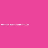 Kleiner Kunststoff-Teller