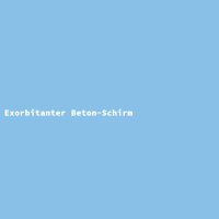 Exorbitanter Beton-Schirm