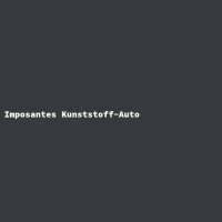 Imposantes Kunststoff-Auto
