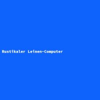 Rustikaler Leinen-Computer