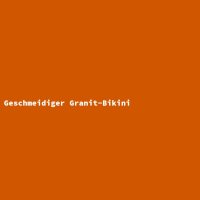 Geschmeidiger Granit-Bikini