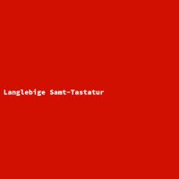 Langlebige Samt-Tastatur