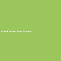 Praktische Samt-Socke
