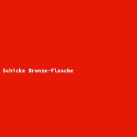 Schicke Bronze-Flasche