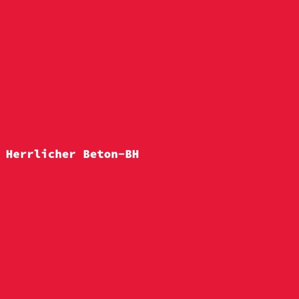 Herrlicher Beton-BH