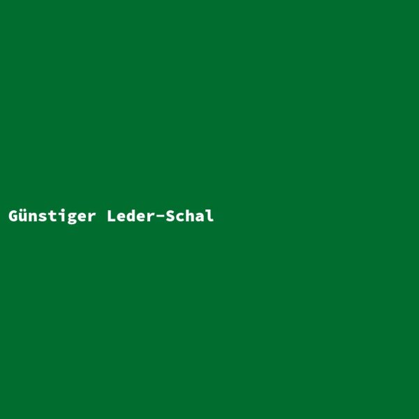 G&uuml;nstiger Leder-Schal