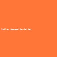 Toller Baumwolle-Teller