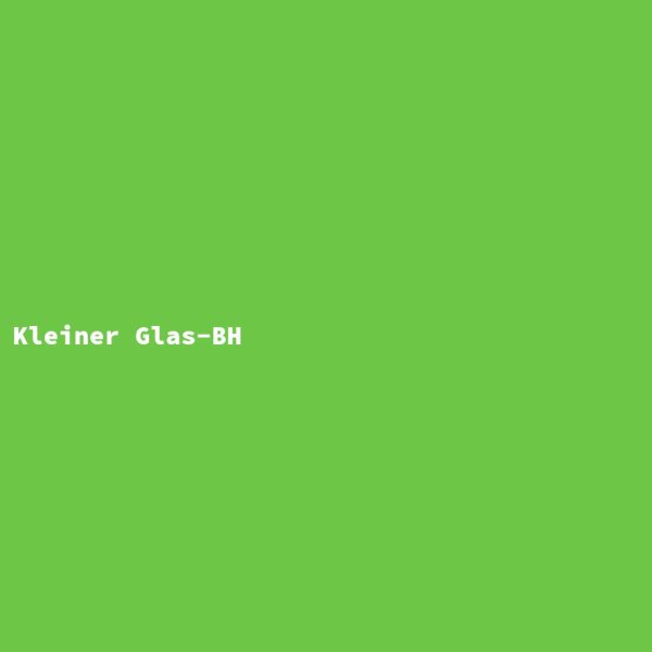 Kleiner Glas-BH