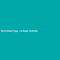 Reichhaltige Leinen-Schuhe