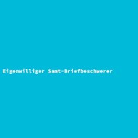 Eigenwilliger Samt-Briefbeschwerer