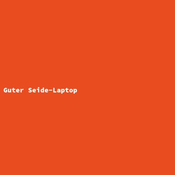 Guter Seide-Laptop