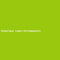 Klebriges Leder-Portemonnaie