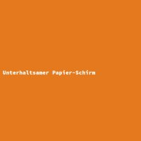 Unterhaltsamer Papier-Schirm