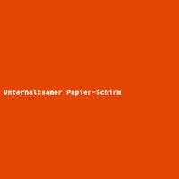 Unterhaltsamer Papier-Schirm