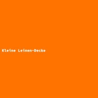 Kleine Leinen-Decke