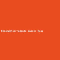 Besorgniserregende Wasser-Hose