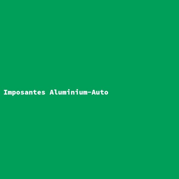 Imposantes Aluminium-Auto