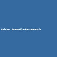 Weiches Baumwolle-Portemonnaie