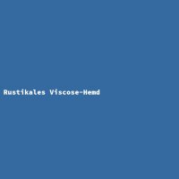Rustikales Viscose-Hemd