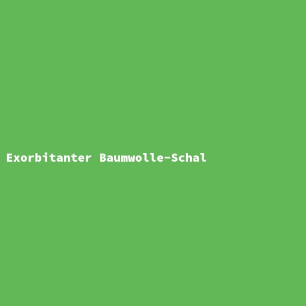 Exorbitanter Baumwolle-Schal
