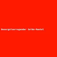 Besorgniserregender Seide-Mantel