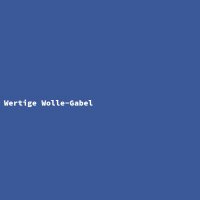 Wertige Wolle-Gabel