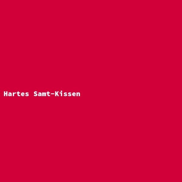 Hartes Samt-Kissen
