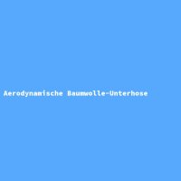 Aerodynamische Baumwolle-Unterhose