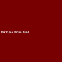 Wertiges Beton-Hemd